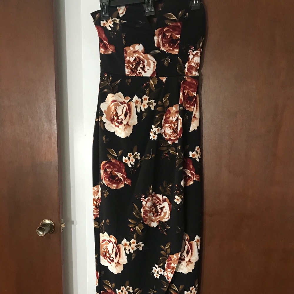 MIDI dress strapless